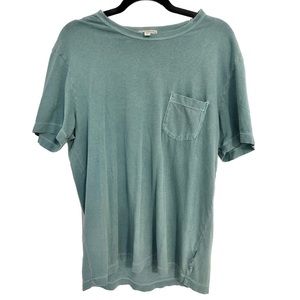 JAMES PERSE - Men’s Blue Pocket T Shirt Size 2 (Medium)